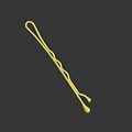Elegant Golden Curved Hair Accessory with Shiny Surface for Daily Fashion Wear
