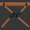 Outdoor Public Chair With Wooden Slats Design And Foldable Frame For Portable Use