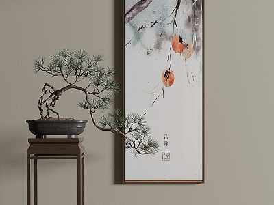 New Chinese Plant Painting New Decorative Painting model