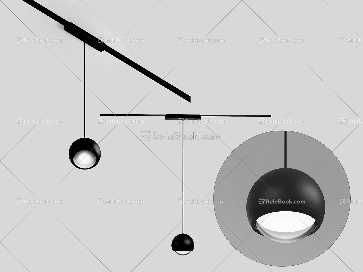 Modern Minimalist Spotlights Spotlights Minimalist Spotlights Black Spotlights 3d model