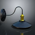 Modern Black Wall Lamp With Gold Accent And Minimalist Design For Home Decor