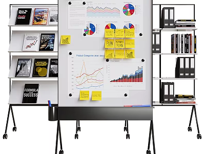 Premium Musical Instruments and Art Supplies for Creative Work with Organized Storage 3d model