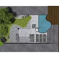 Karesansui Japanese Zen Garden With White Gravel Stone Arrangements Moss And Pine Trees For Tranquil Atmosphere