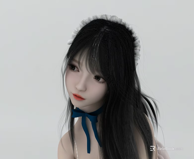 Modern Swing Door Design With Elegant Frame For Home Interior Decoration 3d model