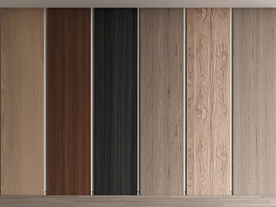 Modern Wall Panel Wood Finish Wall Panel Wall Panel 3d model