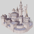 Ancient Architecture Castle Retro Castle Featured Castle 3d model