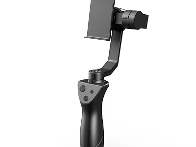 Handheld Phone Gimbal Stabilizer With Control Buttons And Smartphone Mount For Smooth Shots 3d model