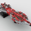 Lego toy spaceship cruiser 3d model