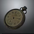 Vintage Decorative Clock Furniture With Rustic Dial And Classic Numbers Design
