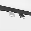 Track Mounted Downlights And Spotlights With Black And White Housing LED Ceiling Lighting