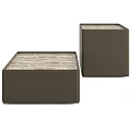 Modern Coffee Table Designs Featuring Marble Tops And Black Brown Frames 3d model