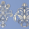 European-style Metal Carved Patterns European-style Elements Pattern 3d model