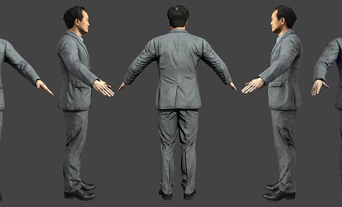 Modern Man Office Staff Male 3d model