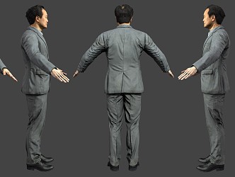 Modern Man Office Staff Male 3d model