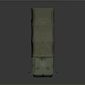 Green Military Truck With Canvas Covered Cargo Bed And Six Wheels