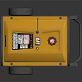 CAT XQ5500 Yellow Generator With Wheels Handle And Control Panel