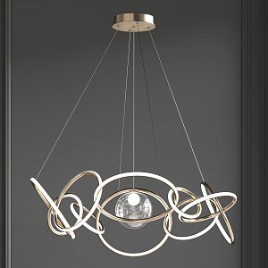 Light Luxury Chandelier 3d model