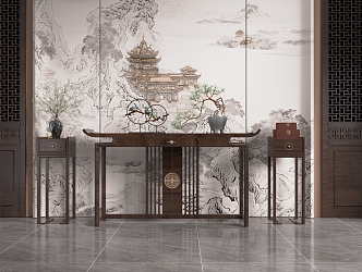 New Chinese-style Table 3d model