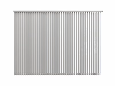 Modern Vertical Curtain Blinds with Light Filtering Design for Home Windows 3d model