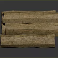 Stacked Pile Of Natural Wood Logs With Bark And Orange Cross Sections