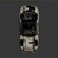 Vintage Worn Classic Car Featuring Faded Paint Damaged Roof And Scratched Body