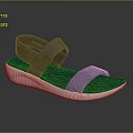 Blue Strappy Sandals With White Sole Comfortable Casual Design For Daily Wear