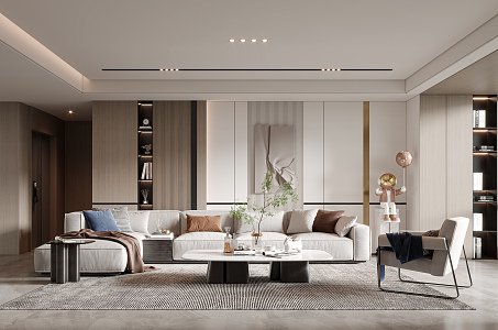 modern living room 3d model