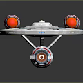 Modern Spaceship Spacecraft 3d model