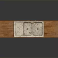 Green Kitchen Cabinet With Floral Pattern Wooden Countertop And Double Sink