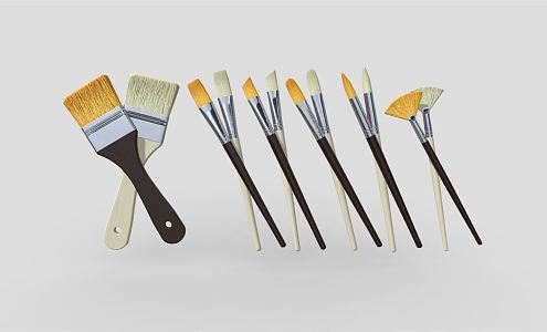 Modern Brush Pack 3d model