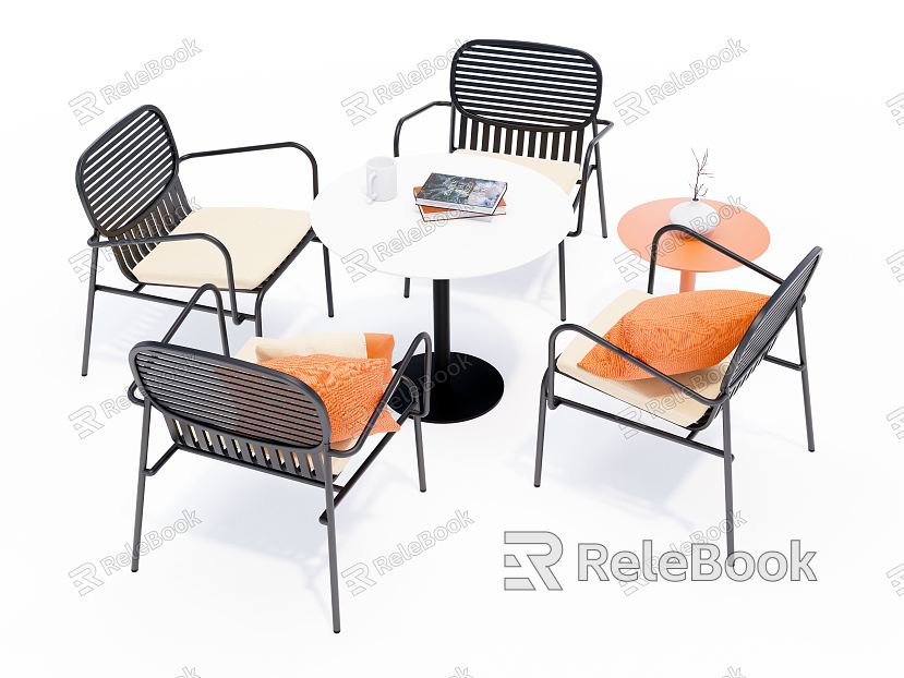 Modern Casual Table and Chair Combination Casual Dining Table and Chair model