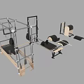 Professional Pilates Sports Equipment Including Reformer Cadillac Wunda Chair Rollers And Mats