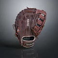 Wilson Brown Leather Baseball Glove D16 Model With Durable Stitching And Premium Design 3d model