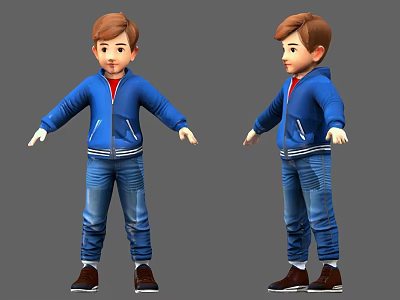 Foreign Little Boy Cartoon Little Boy Zhengtai Boy Foreign Children Foreign Little Boy Cartoon Little Boy Zhengtai Boy Foreign Children 3d model