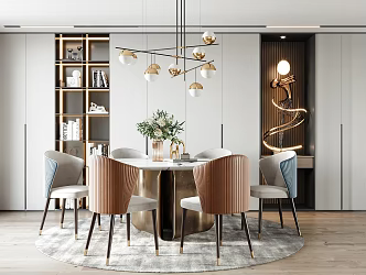 Light Luxury Restaurant 3d model