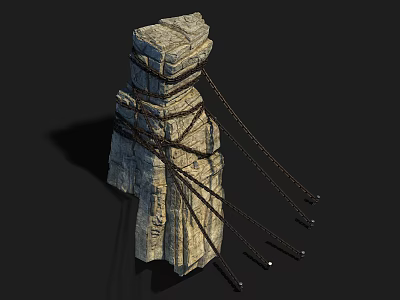 modern rock 3d model