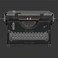 modern typewriter old typewriter antique typewriter classical typewriter 3d model