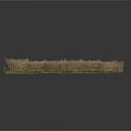 Modern Miniature Grass Scene With Brown Border And Green Turf