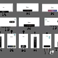 Household Electric Water Heaters Featuring Storage Instant Type Digital Display Modern Design