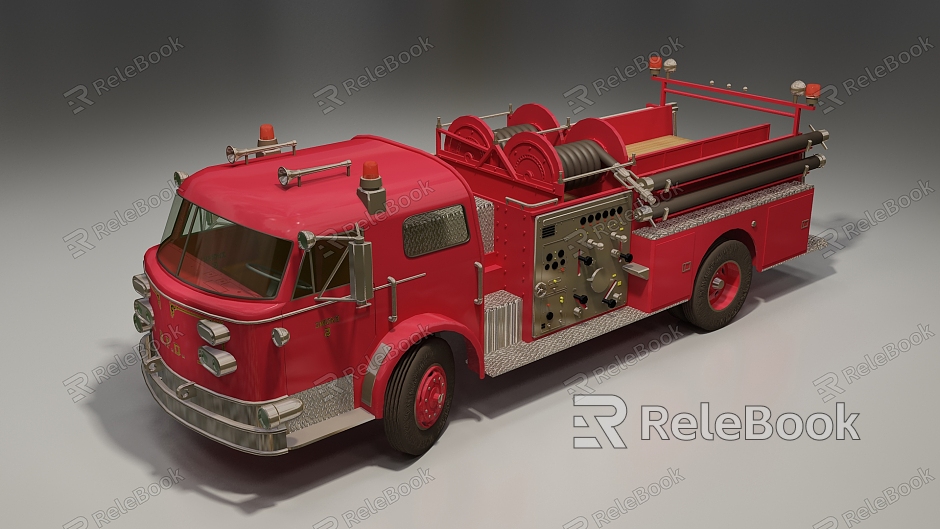 modern fire truck car model