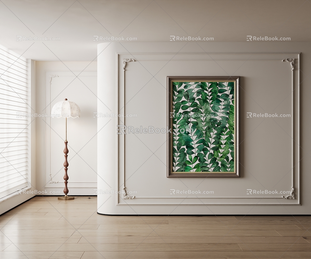 American decorative painting 3d model