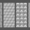 Modern Geometric Abstract Backgrounds Featuring Repeating Gray White Patterns And Shapes