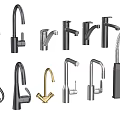 Different Modern Water Faucet Designs Featuring Stainless Steel Brushed Nickel And Gold Finishes