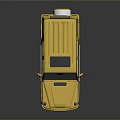Yellow Off Road SUV With Black Roof And White Alloy Wheels Design
