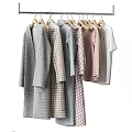 Neutral Colored Clothes In Tidy Wardrobe With Storage Items