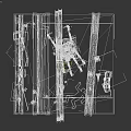 Electronic Mechanical Device With Multiple Legs Container Traffic Cones Cases And Warning Stripes