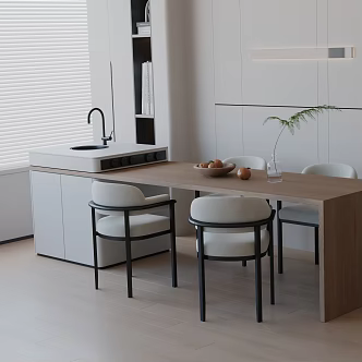 Modern table combination 3d model