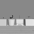 Mop pool mop pool sweep 3d model
