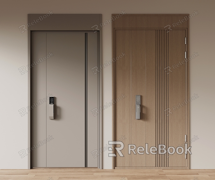 Modern security door entry door model