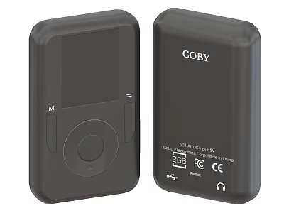 COBY 2GB Digital MP3 Player With FM Radio And SD Card Slot 3d model